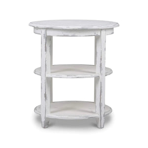Luna Round 3 Tier Side Table-Blue Hand Home