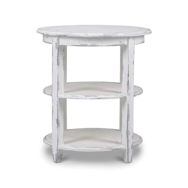 Luna Round 3 Tier Side Table-Blue Hand Home