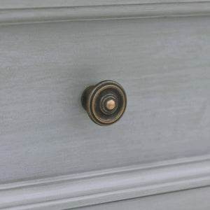 Eton 3 Drawer End Table In Grey Charleston-Blue Hand Home