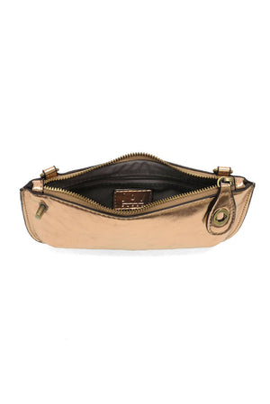 Liquid Metal Mini Crossbody Wristlet Clutch-Blue Hand Home