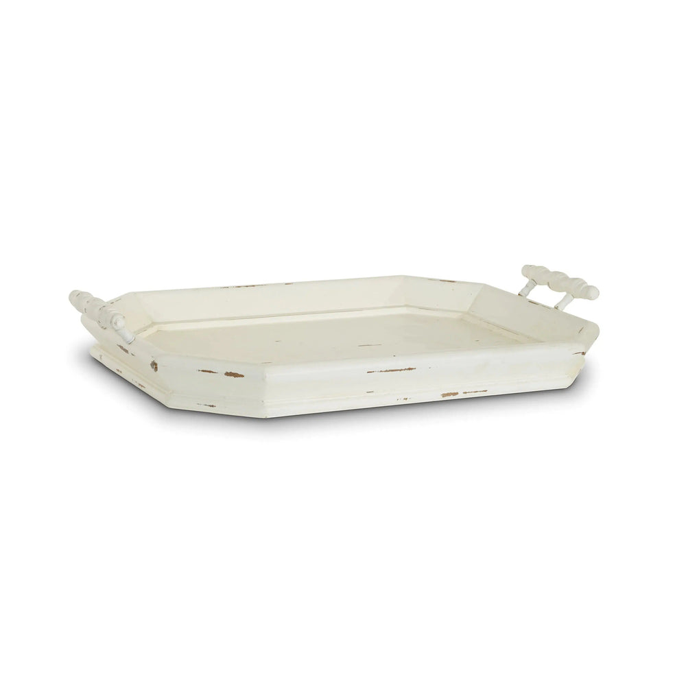 Victorian Octagonal Tray-Blue Hand Home