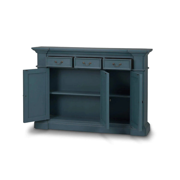 Roosevelt 3 Drawer Narrow Sideboard-Blue Hand Home