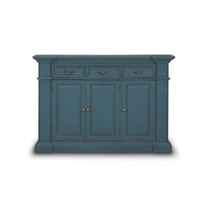 Roosevelt 3 Drawer Narrow Sideboard-Blue Hand Home