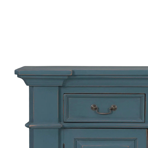 Roosevelt 3 Drawer Narrow Sideboard-Blue Hand Home
