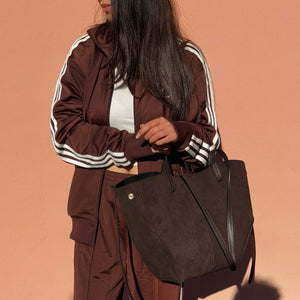 Handcrafted Italian Suede Leather Bag Made In Italy