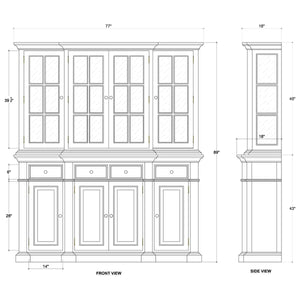 Genoa Hutch-Blue Hand Home
