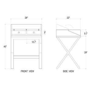 Conservatory Desk-Blue Hand Home