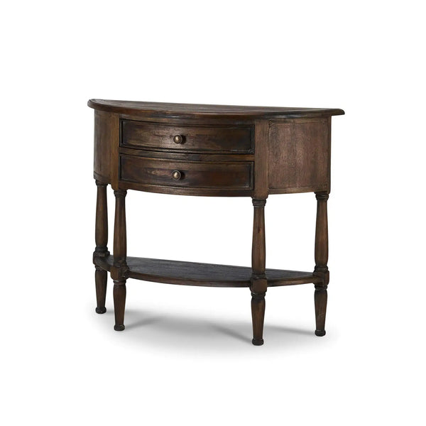 Demi-Lune Table-Blue Hand Home