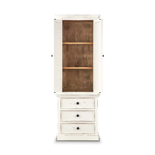 Cottage Tall Shutter Cabinet-Blue Hand Home