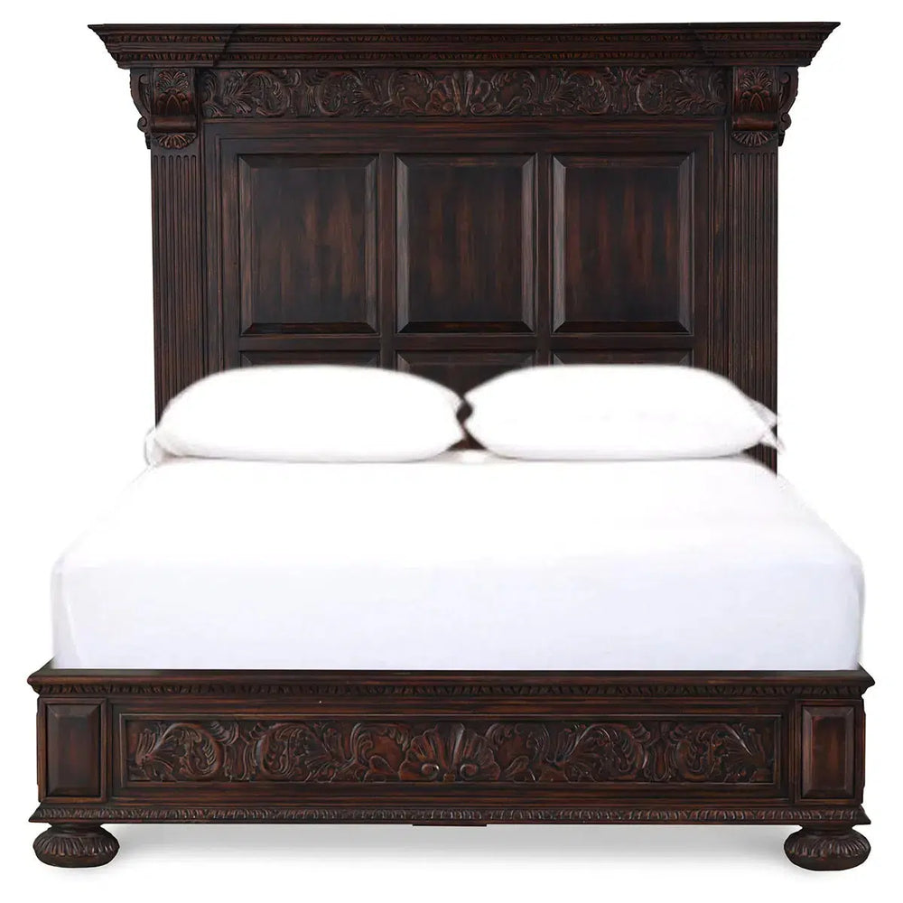Charleston Bed Queen-Blue Hand Home