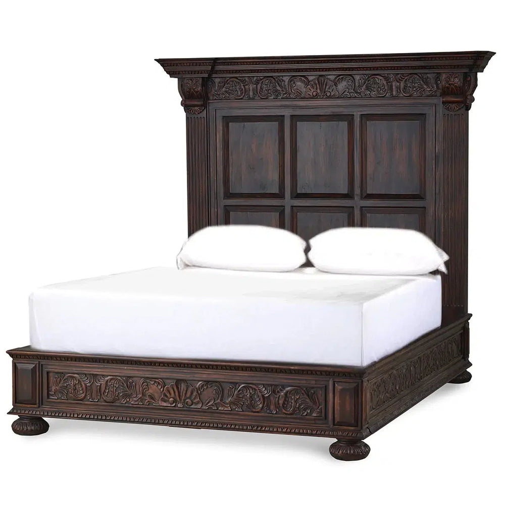 Charleston Bed Queen-Blue Hand Home