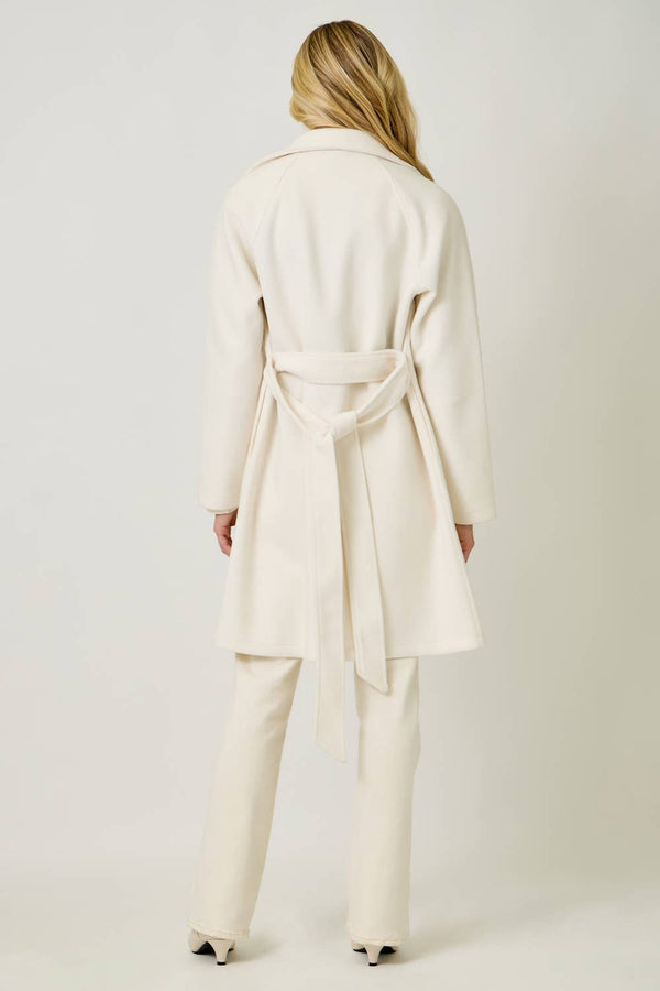 60745 Lapel Collar Robe Coat-Blue Hand Home
