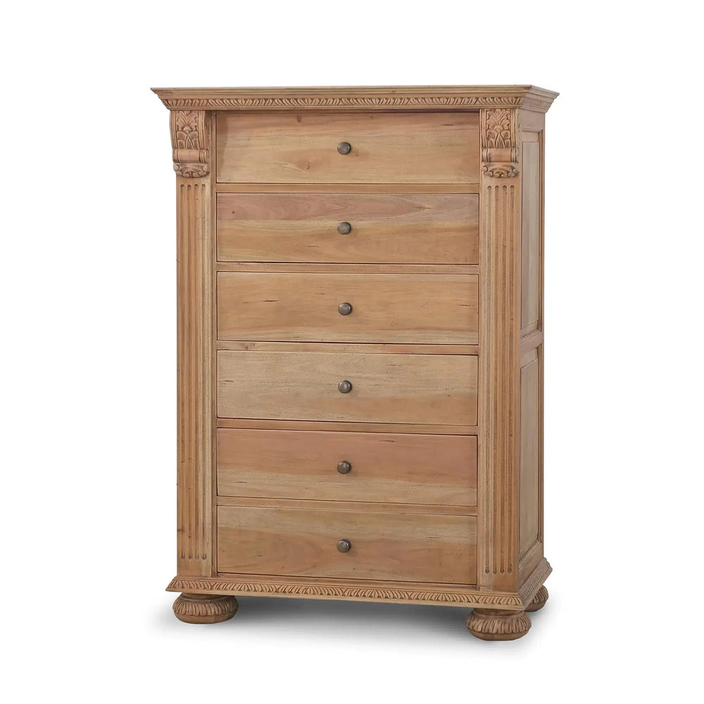 Charleston Tall Boy Dresser-Blue Hand Home