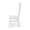 Peg & Dowel Ladder Back w/ Wood Seat In Architectural White-Blue Hand Home
