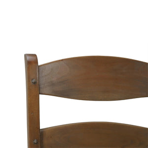 Peg & Dowel Ladder Back w/ Wood Seat In Straw Wash-Blue Hand Home