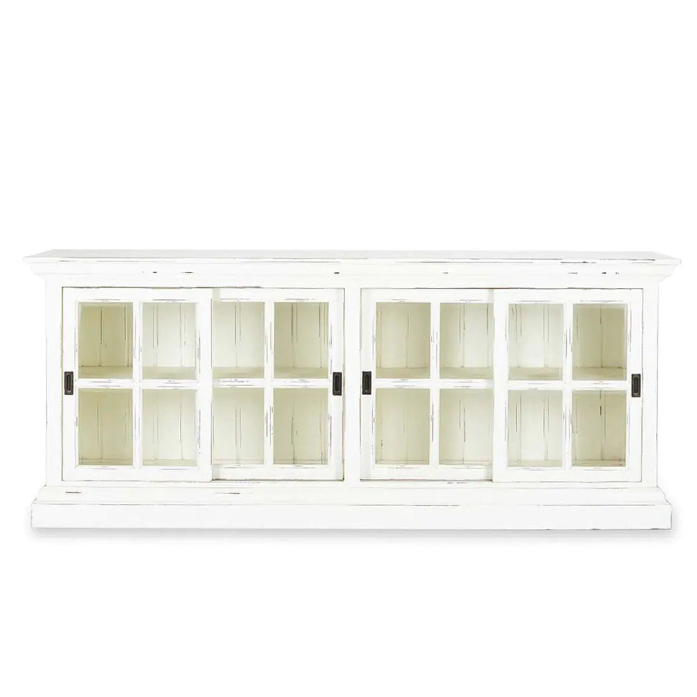 Julia English Media Cabinet-Blue Hand Home