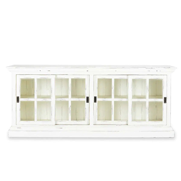 Julia English Media Cabinet-Blue Hand Home