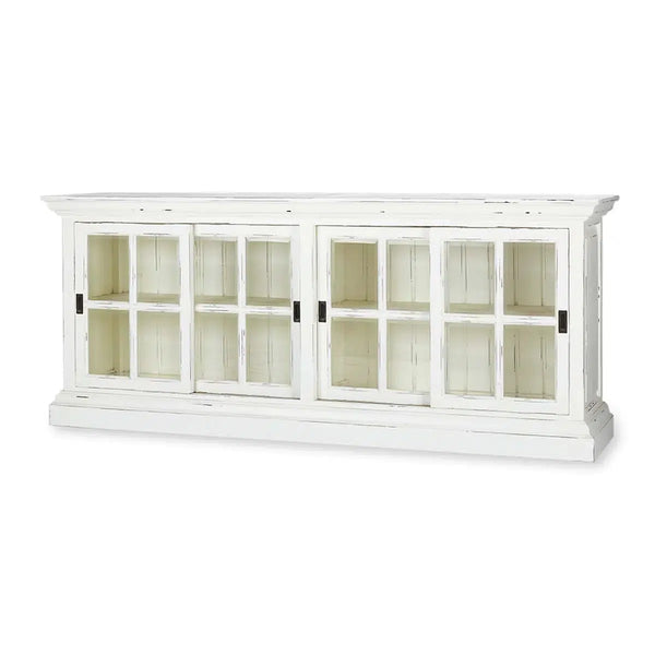 Julia English Media Cabinet-Blue Hand Home