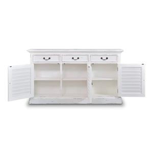 Narrow Shutter 3 Door Sideboard-Blue Hand Home