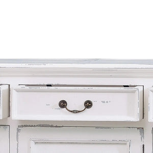 Narrow Shutter 3 Door Sideboard-Blue Hand Home