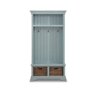 Homestead Hallstand w/ Rattan Baskets-Blue Hand Home