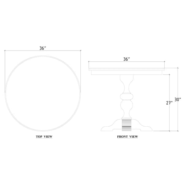 Sydney Bistro Table-Blue Hand Home