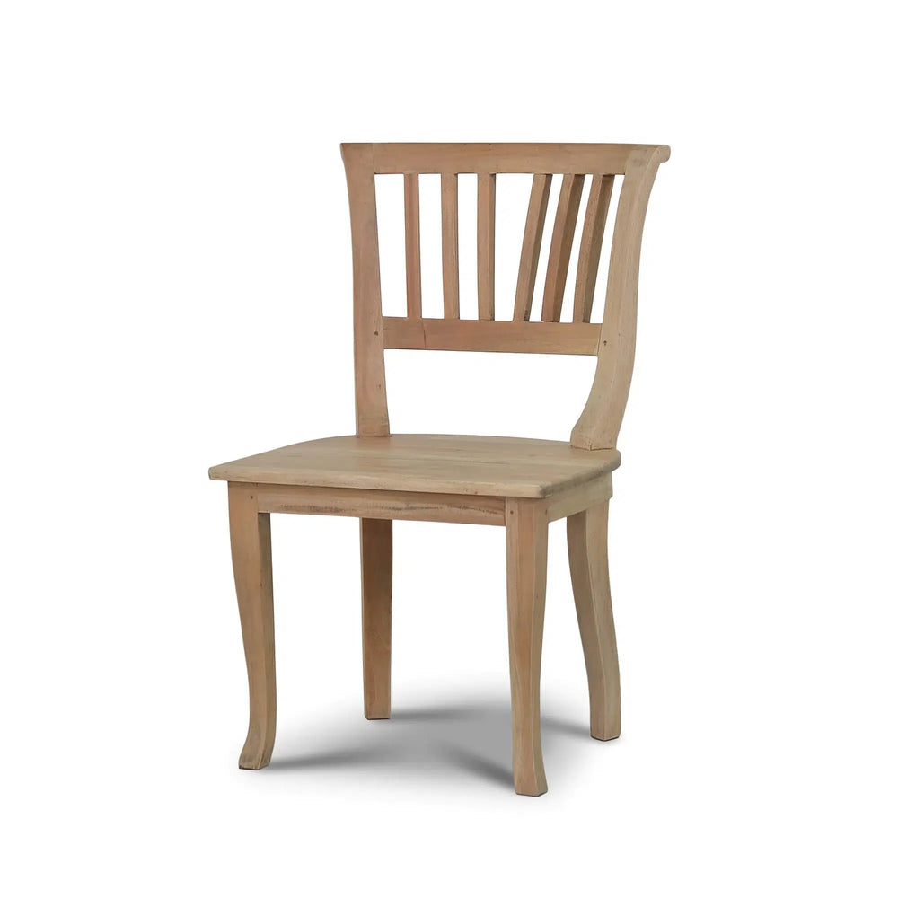 Manchester Dining Chair w/ Wooden Seat-Blue Hand Home