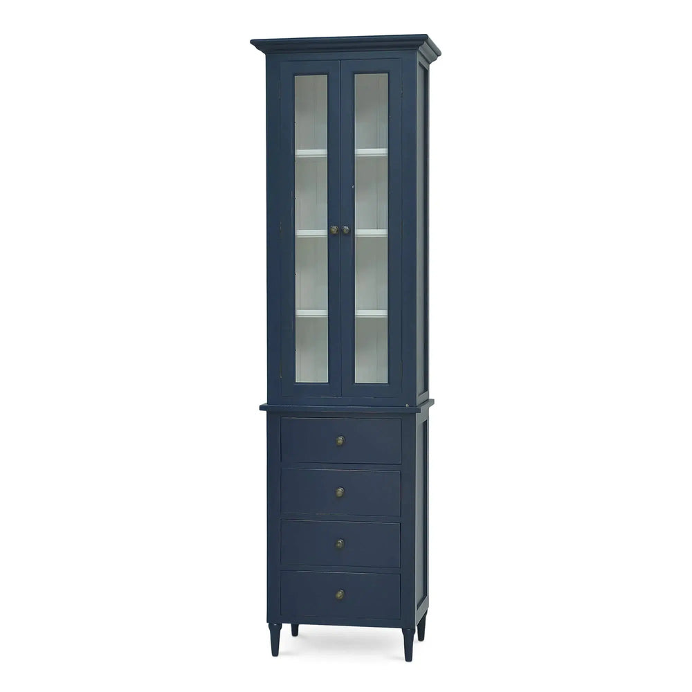 Jefferson Tall Bath Cabinet-Blue Hand Home