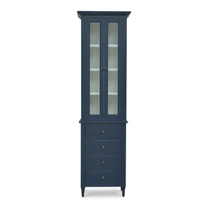 Jefferson Tall Bath Cabinet-Blue Hand Home