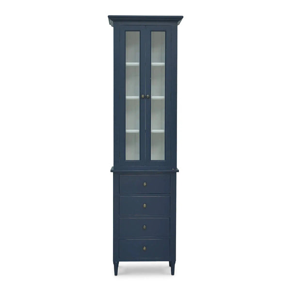 Jefferson Tall Bath Cabinet-Blue Hand Home