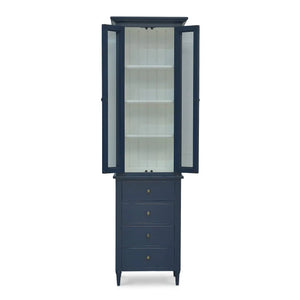 Jefferson Tall Bath Cabinet-Blue Hand Home
