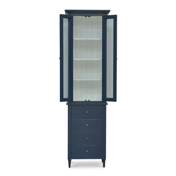 Jefferson Tall Bath Cabinet-Blue Hand Home