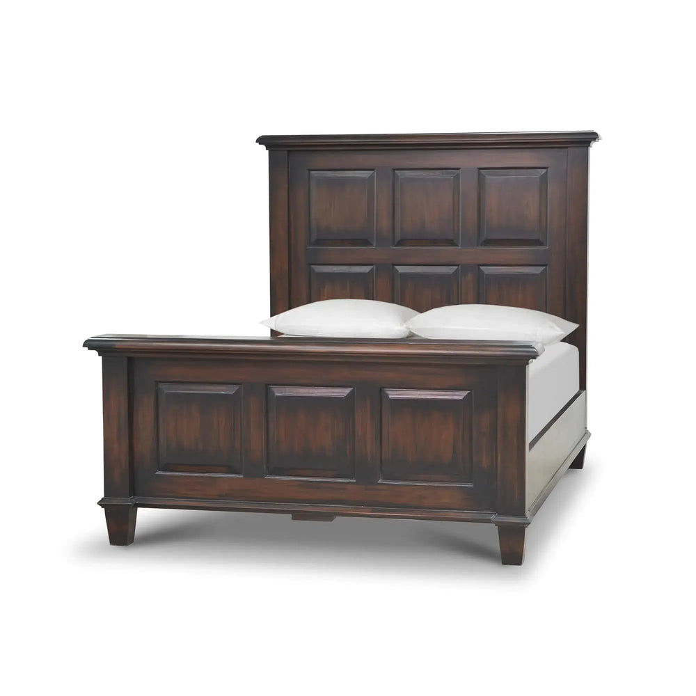 Huntley Bed Queen-Blue Hand Home