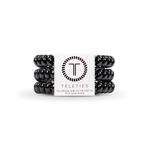 Spiral Hair Coils | Small | Jet Black Hair Ties-Blue Hand Home