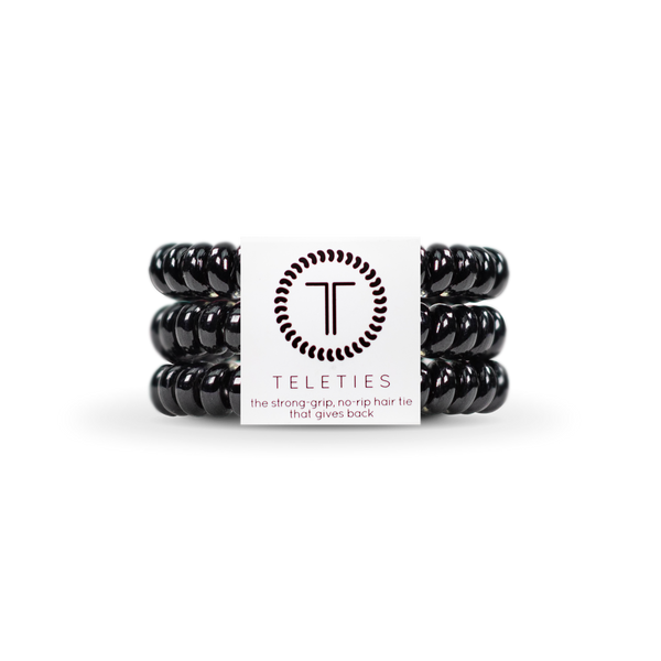 Spiral Hair Coils | Small | Jet Black Hair Ties-Blue Hand Home