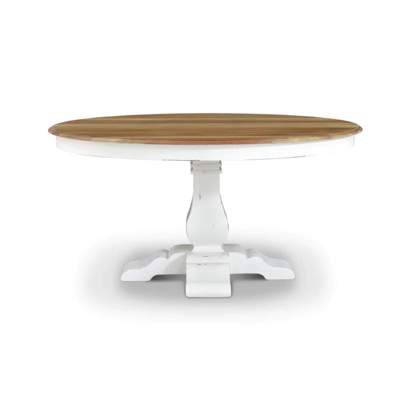 Trestle Round Dining Table 60"-Blue Hand Home
