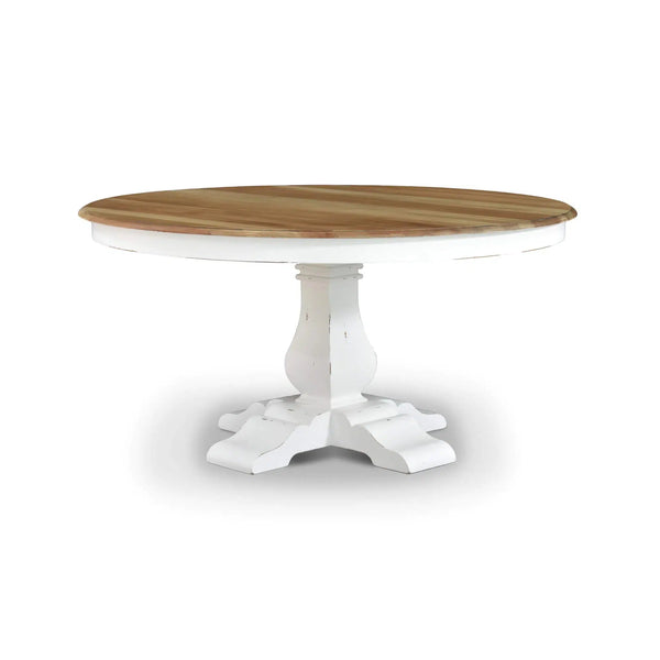 Trestle Round Dining Table 60"-Blue Hand Home
