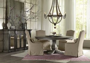 Trestle Round Dining Table 60"-Blue Hand Home