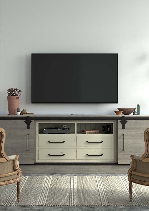 Sonoma Media Console-Blue Hand Home