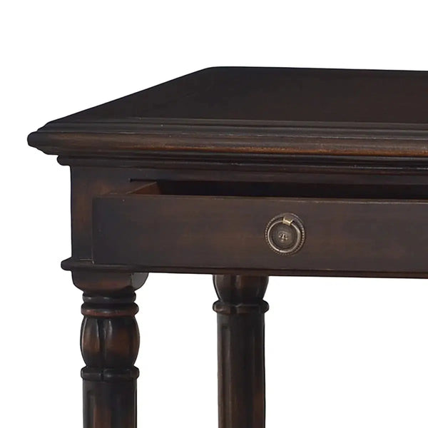 Montego Square End Table w/ Drawer-Blue Hand Home