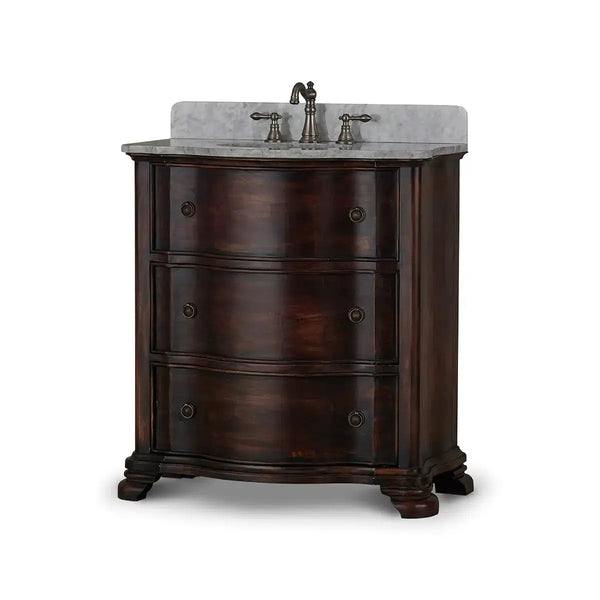 Davis Vanity w/ Sink & Marble Top-Blue Hand Home