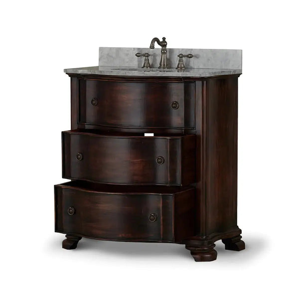 Davis Vanity w/ Sink & Marble Top-Blue Hand Home