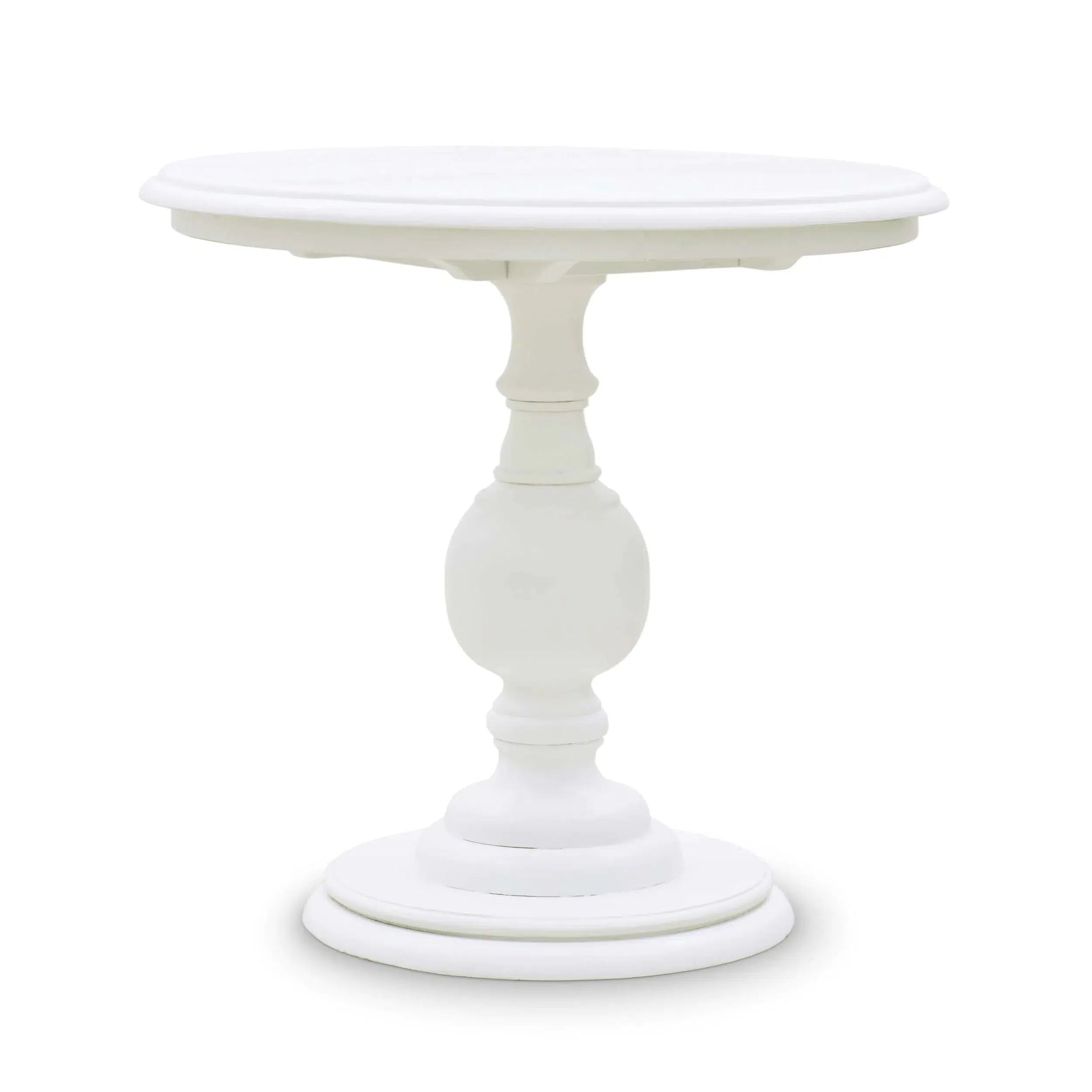 Gloucester Lamp Table In Architectural White-Blue Hand Home