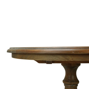 Gloucester Lamp Table In Straw Wash-Blue Hand Home