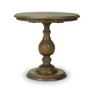 Gloucester Lamp Table In Straw Wash-Blue Hand Home