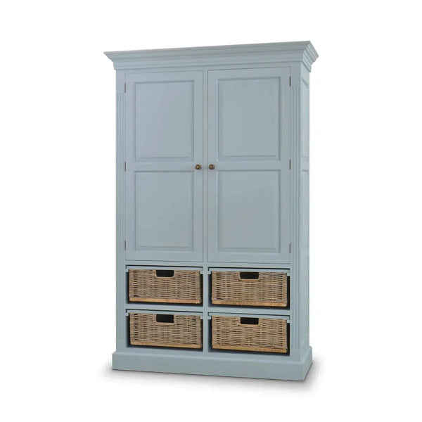 Sonoma Storage Cabinet w/ Baskets-Blue Hand Home