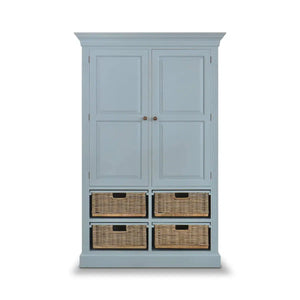 Sonoma Storage Cabinet w/ Baskets-Blue Hand Home
