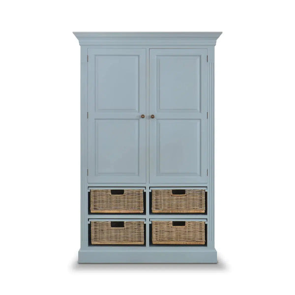 Sonoma Storage Cabinet w/ Baskets-Blue Hand Home