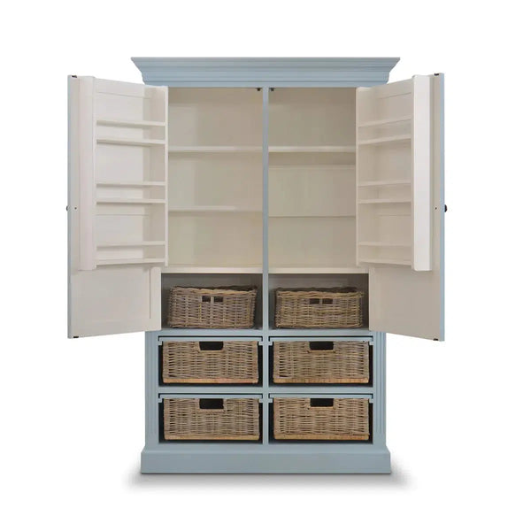 Sonoma Storage Cabinet w/ Baskets-Blue Hand Home