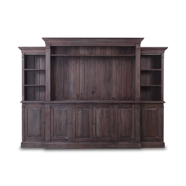 French Hens Media Cabinet-Blue Hand Home
